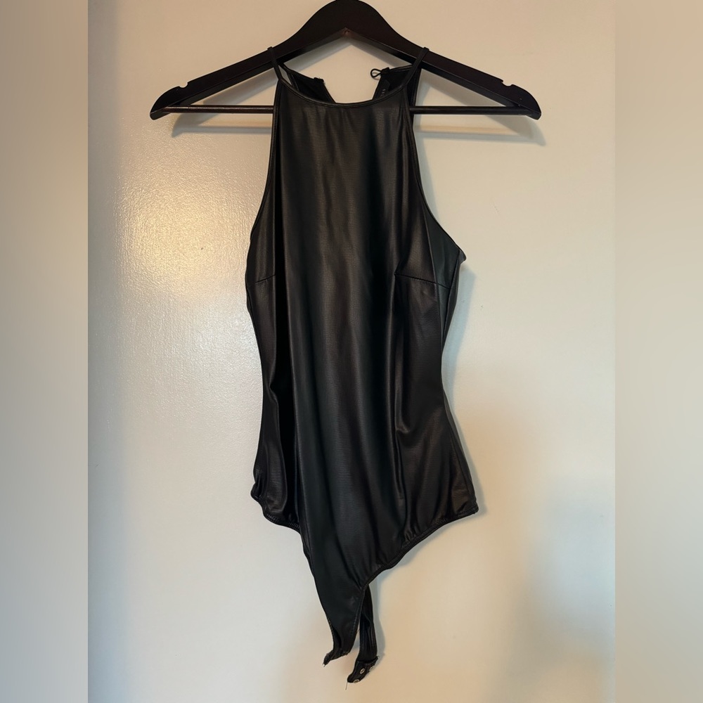 guess leather bodysuit